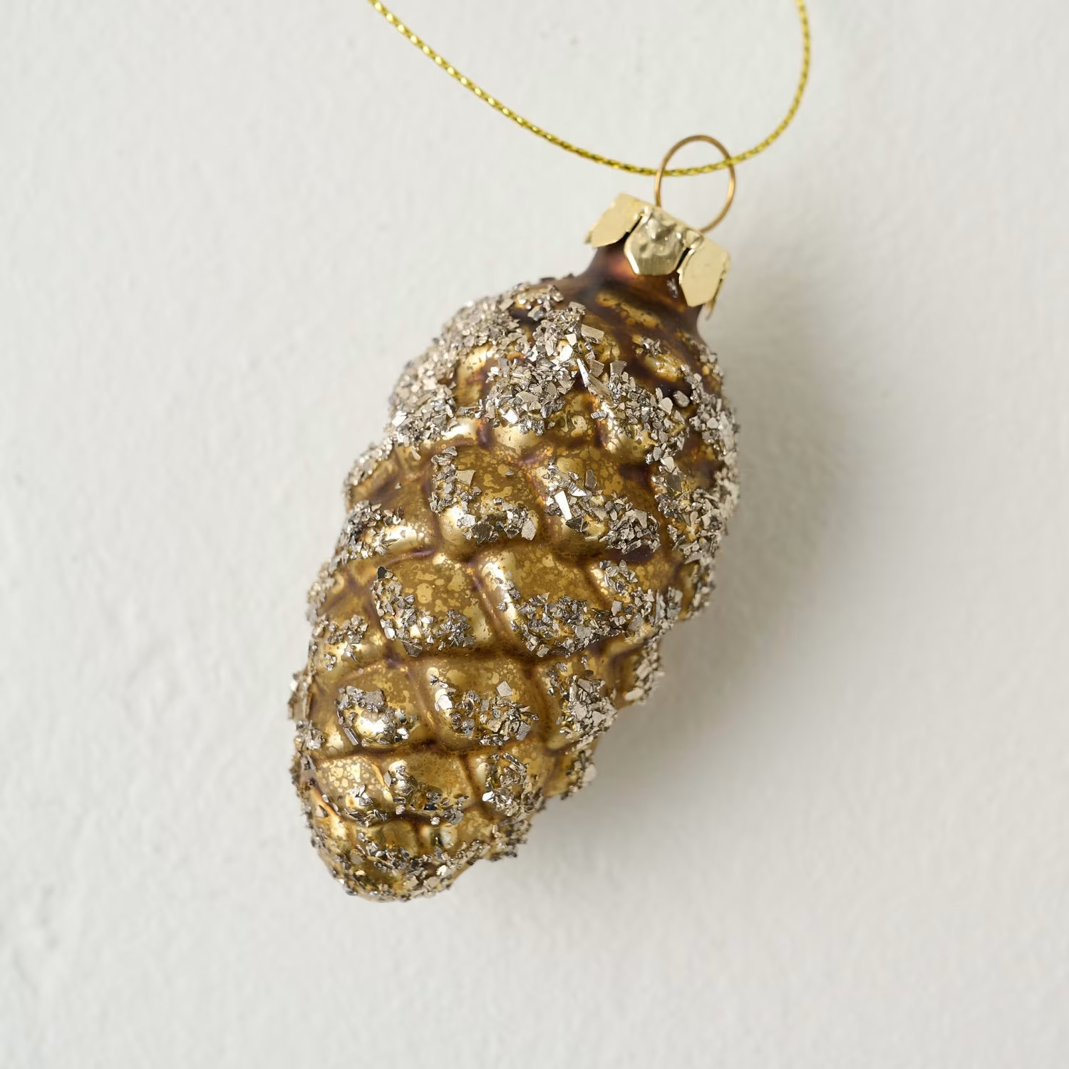 Glitter and Glass Pinecone Ornament | Magnolia