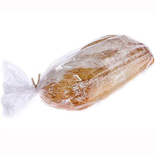 Small Bread Poly Bags,100 Pcs 14x3x5 Inches Bread Loaf Packing Bags with 100 Twist Ties,Clear Thick Gusseted Grocery Bakery Bag (Small-5x3x14) | Amazon (US)