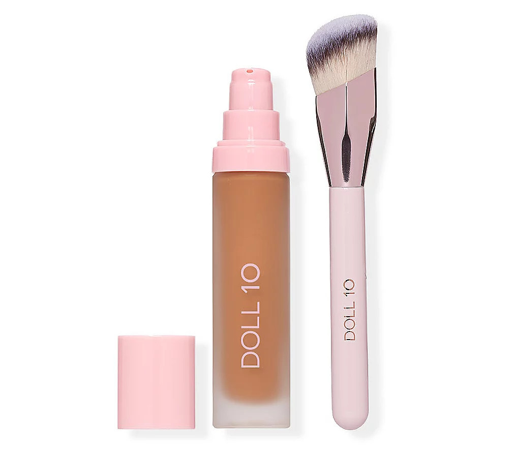 Doll 10 TCE Serum Foundation with Brush | QVC