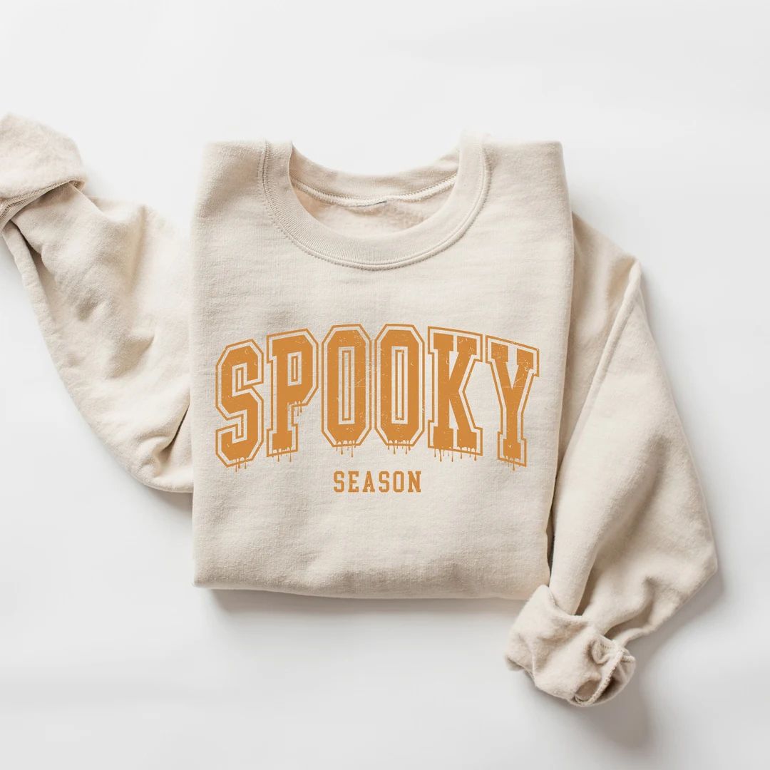 Spooky Season Sweatshirt Retro Spooky Shirt Spooky - Etsy | Etsy (US)