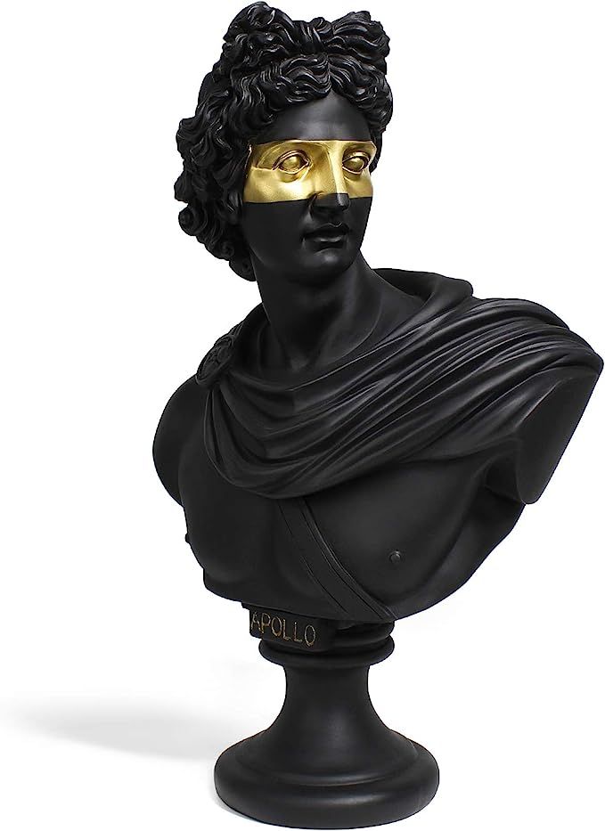 Beonueni 13.4 Inch Roman Goddess of Wisdom Bust Statue Gypsum Statue Replica Sculpture Figurine H... | Amazon (US)