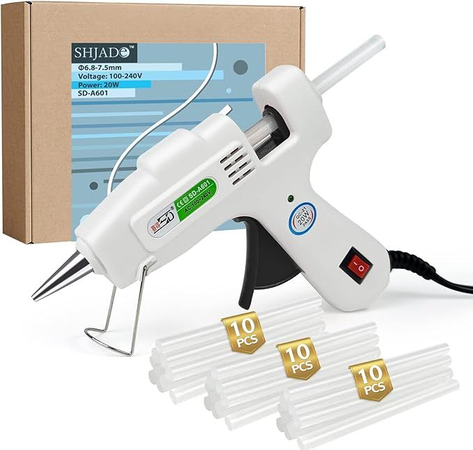 SHJADE Hot Glue Gun with 30 Glue Sticks, Fast Preheating Hot Melt Gun, Mini Glue Gun Kit for Kids... | Amazon (US)