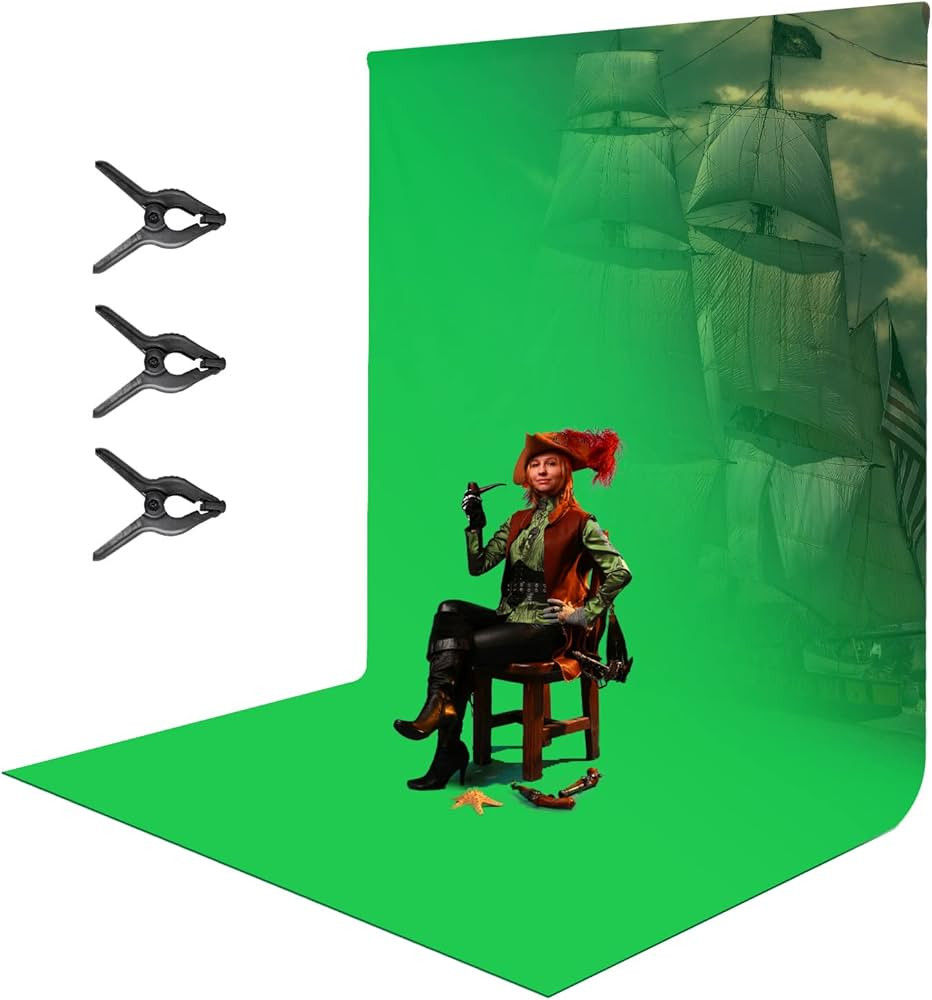 LimoStudio 9 x 15 feet / 108 x 180 inch Green Chromakey Photo Backdrop Screen Background, Premium... | Amazon (US)