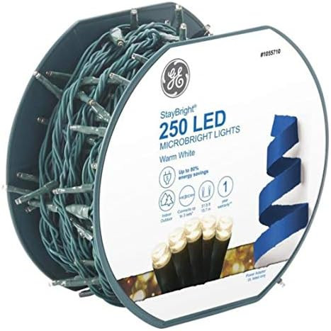 GE StayBright® LED MicroBright Lights, 250ct, Warm White 93196lo | Amazon (US)