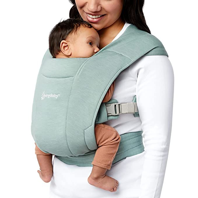 Ergobaby Embrace Cozy Newborn Essentials Baby Carrier Wrap (7-25 Pounds), Premium Cotton, Jade Gr... | Amazon (US)