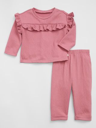 Baby Ruffle Two-Piece Outfit Set | Gap Factory