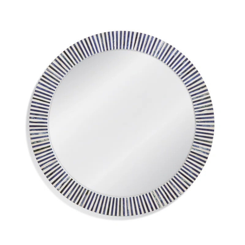Vancouver Bone Round Wall Mirror | Wayfair North America