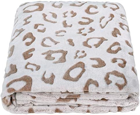 SOCHOW Flannel Fleece Cheetah Print Throw Blanket, Lightweight Super Soft Cozy Plush Blanket, 50 ... | Amazon (US)