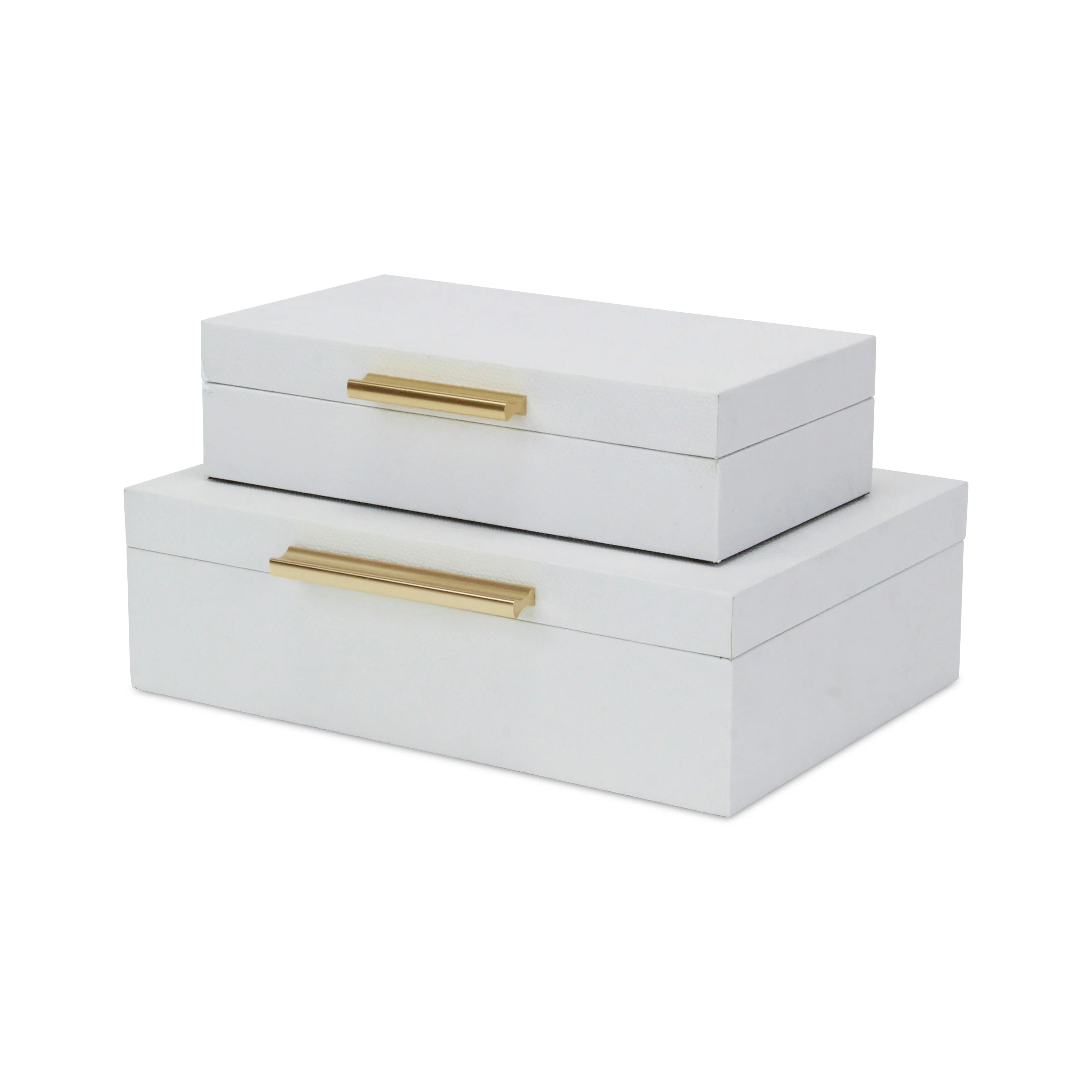 Rebeka 2 Piece Faux Leather Decorative Box Set | Wayfair North America
