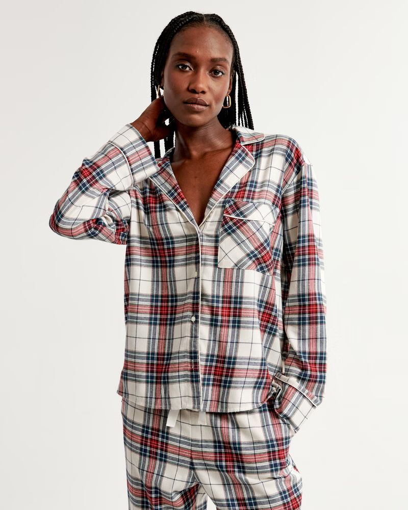 Women's Flannel Sleep Shirt | Women's | Abercrombie.com | Abercrombie & Fitch (US)