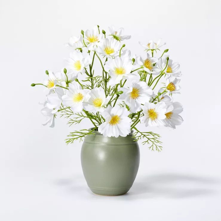 Small Artificial Cosmo Arrangement White - Threshold™ designed with Studio McGee | Target