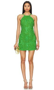 AMUR Calisa Mini Dress in Kiwi from Revolve.com | Revolve Clothing (Global)