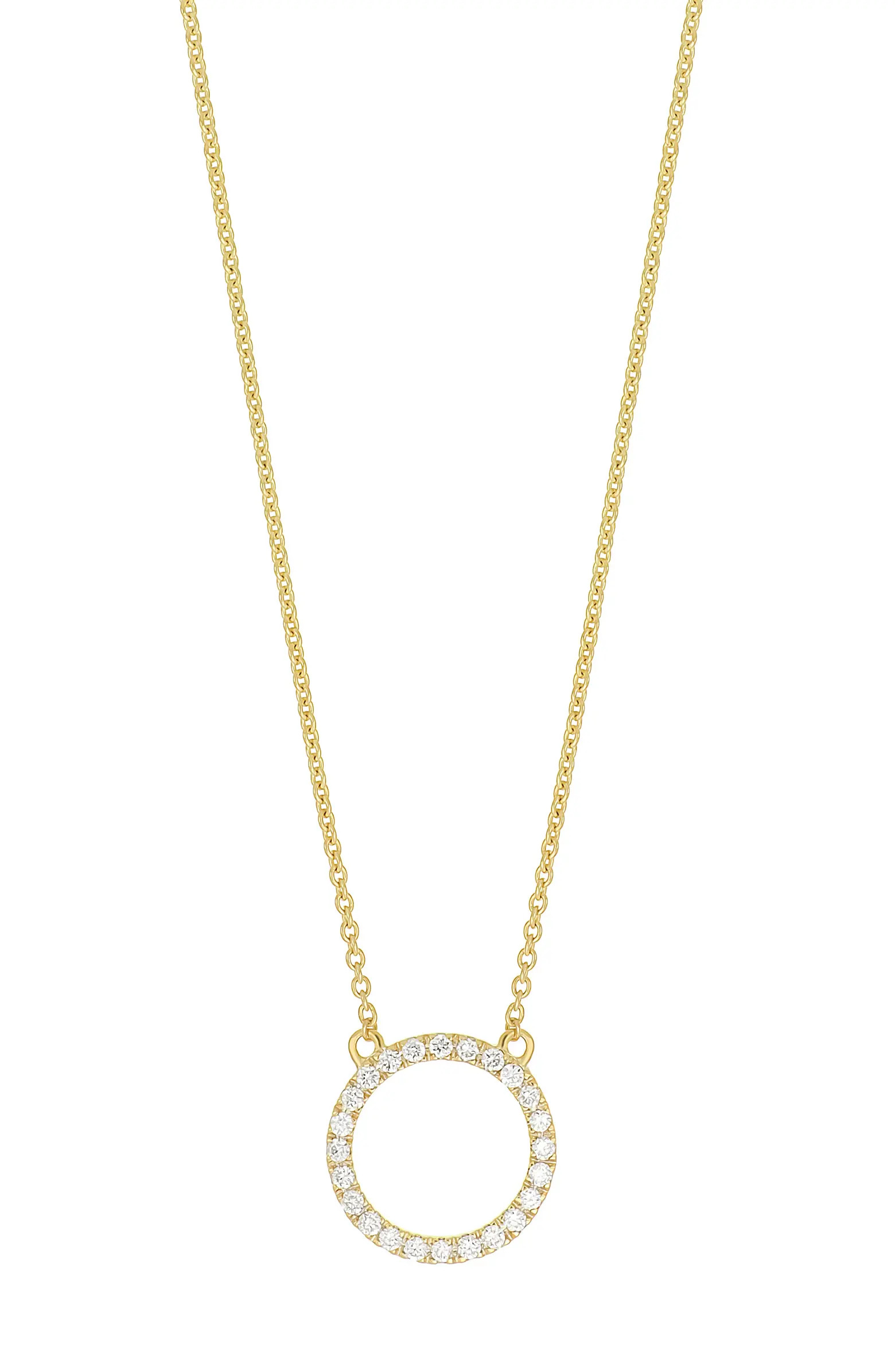 Icon Diamond Open Circle Pendant Necklace | Nordstrom
