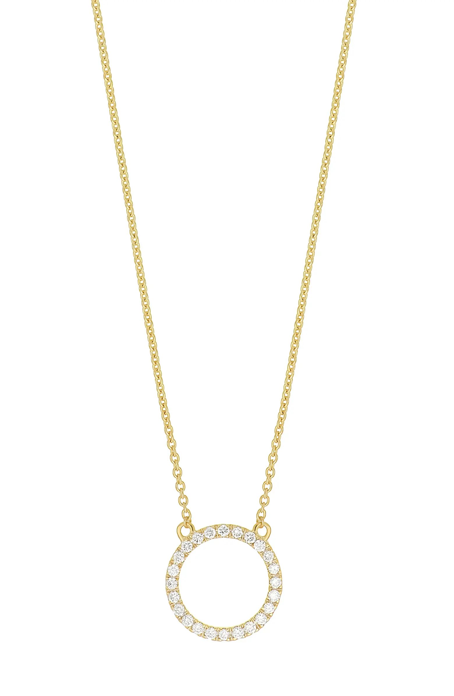 Icon Diamond Open Circle Pendant Necklace | Nordstrom