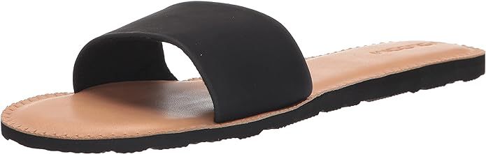 Volcom Women's Simple Synthetic Leather Strap Slide Sandal | Amazon (US)