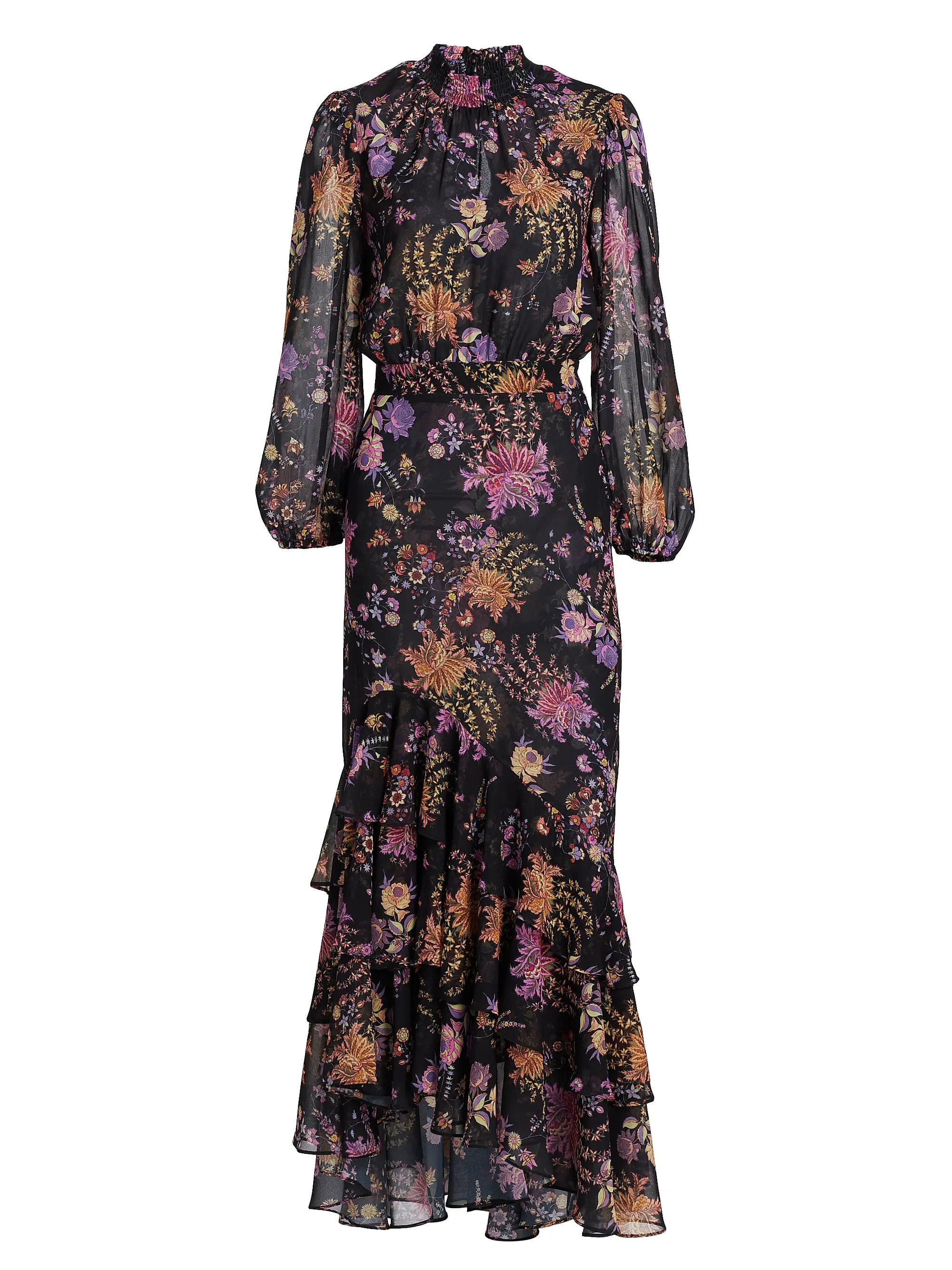 Audrey Floral Chiffon Maxi Dress | Saks Fifth Avenue