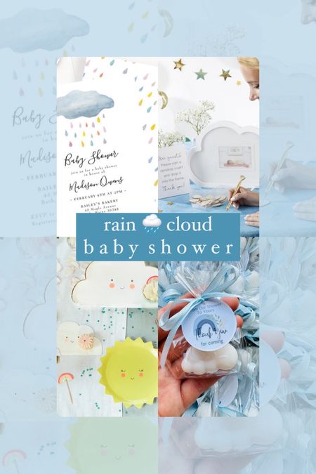 Rain cloud baby shower // could also work for a baby sprinkle! 🌧️🩵

#LTKBump #LTKParties #LTKBaby