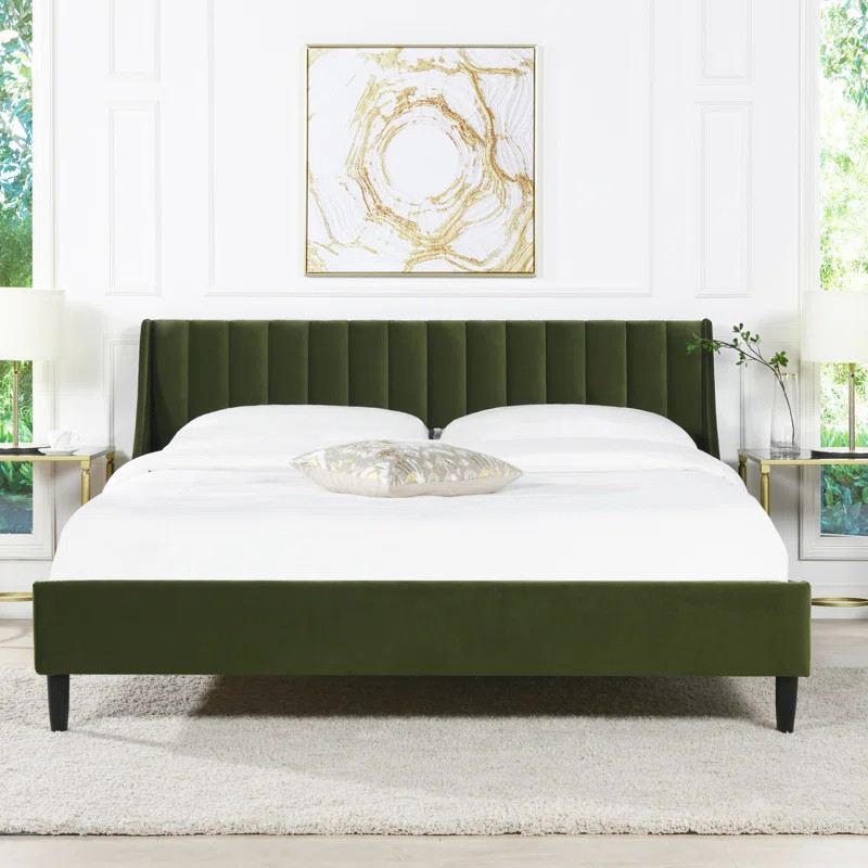 Helaina Upholstered Wingback Bed | Wayfair North America