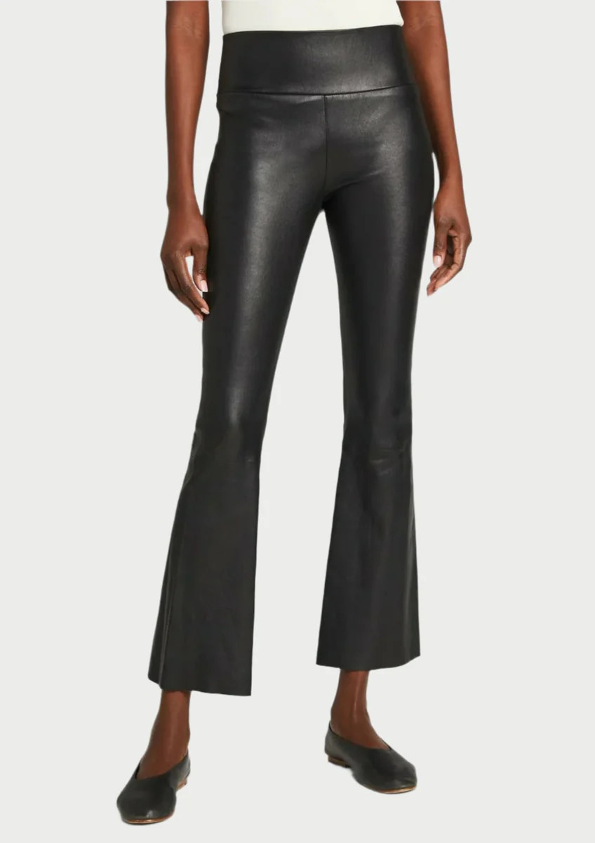 Leather Crop Flare Pants | WEST2WESTPORT
