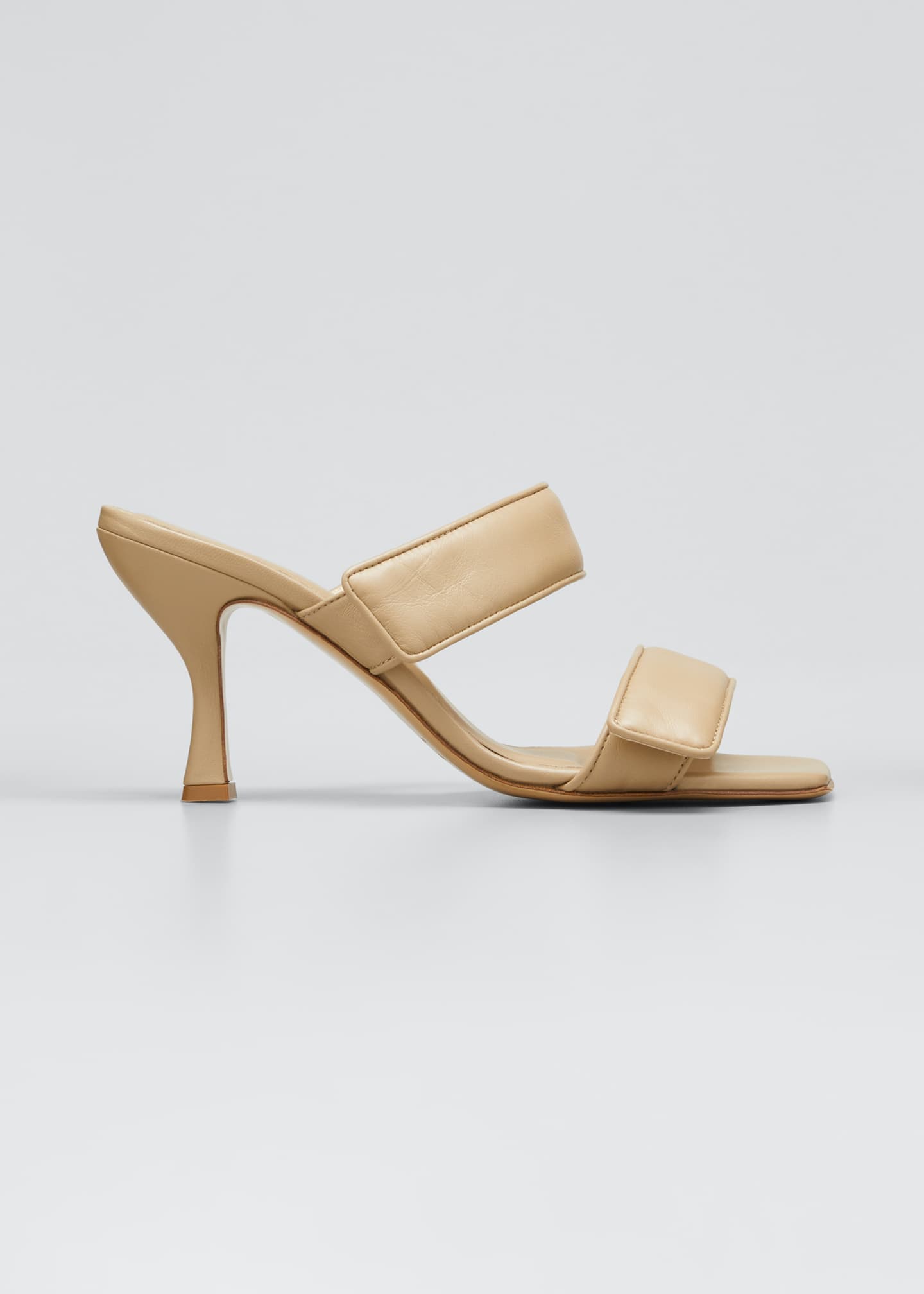 GIA x Pernille 80mm Napa Toe-Ring Slide Sandals | Bergdorf Goodman