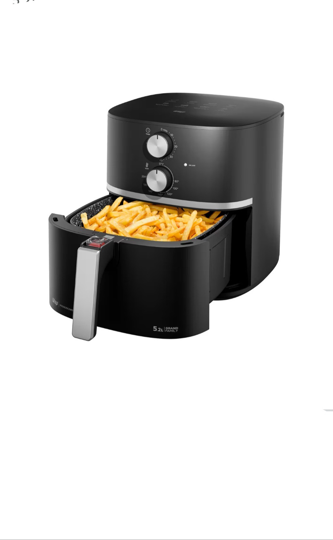 WAP Fritadeira Elétrica Air Fryer GRAND WAFG2S 5,2L Temperatura Ajustável, Revestimento Antiaderente, 1500W 220v

#LTKbrasil #LTKhome #LTKpromo