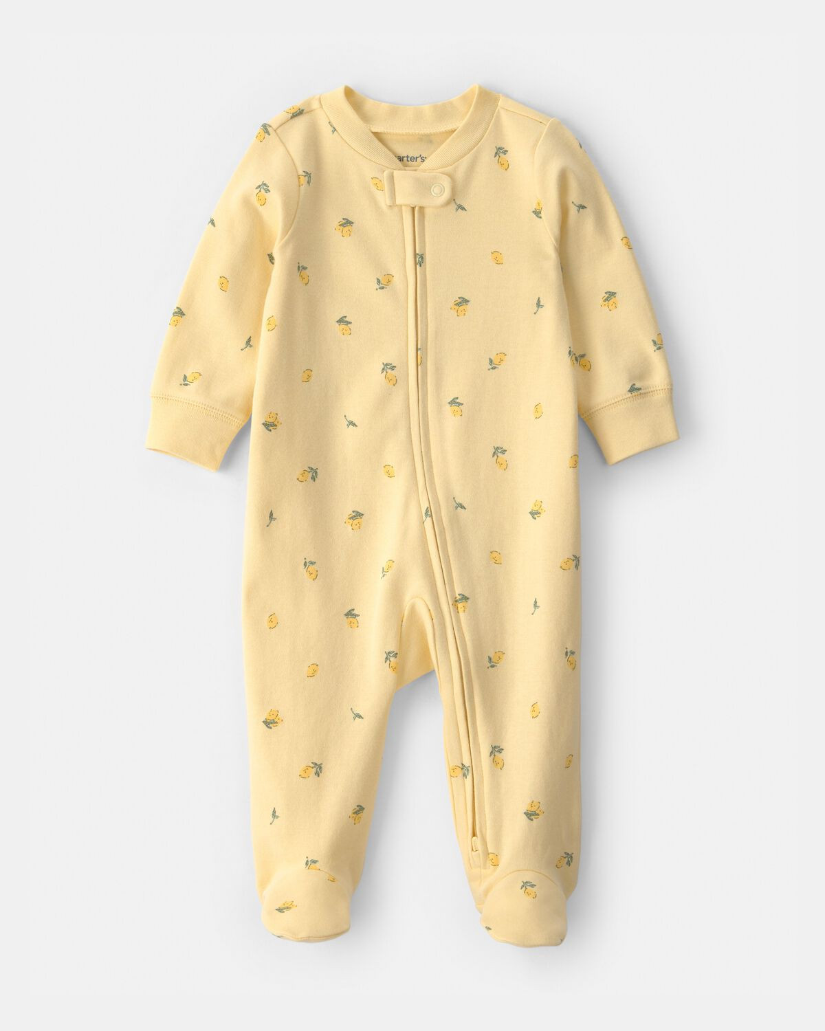 Baby Lemon 2-Way Zip 100% Cotton Sleep & Play Pajama - Yellow | Carter's | Carter's Inc
