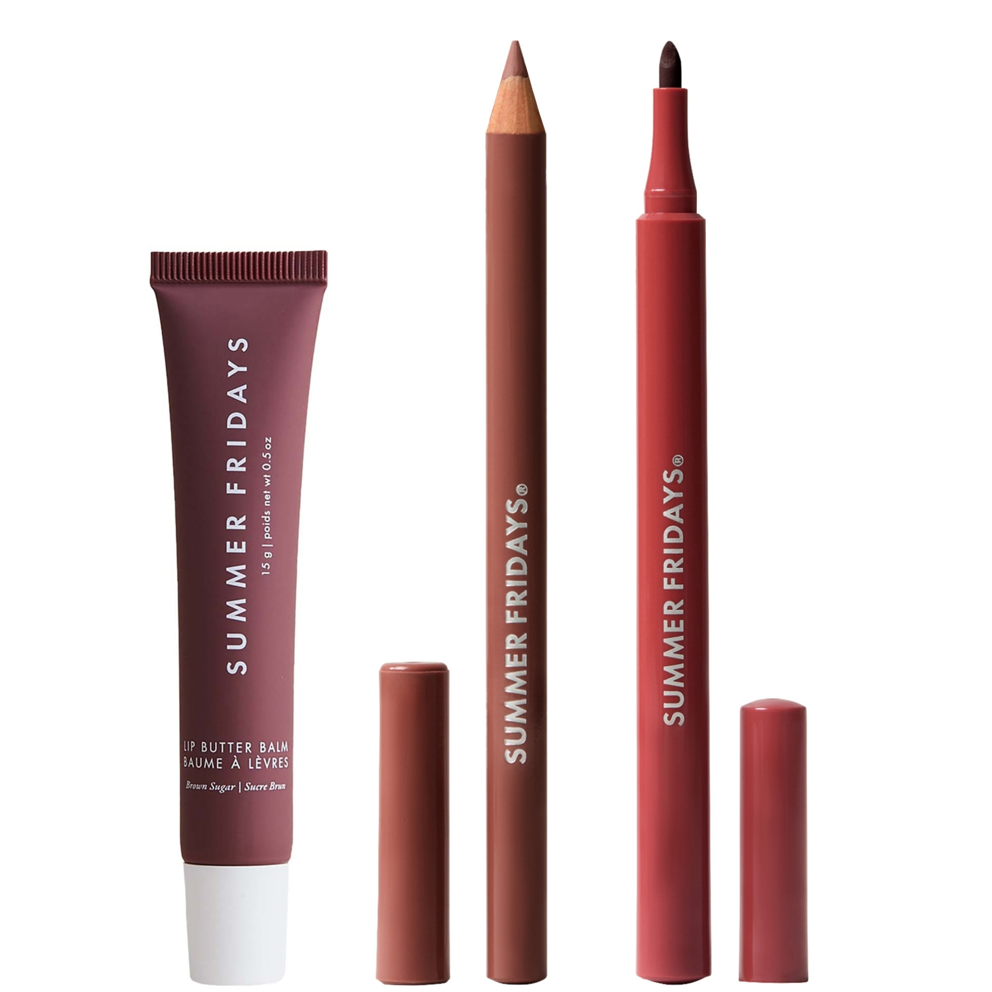 Summer Fridays Essential Lip Kit: Toffee | Cult Beauty