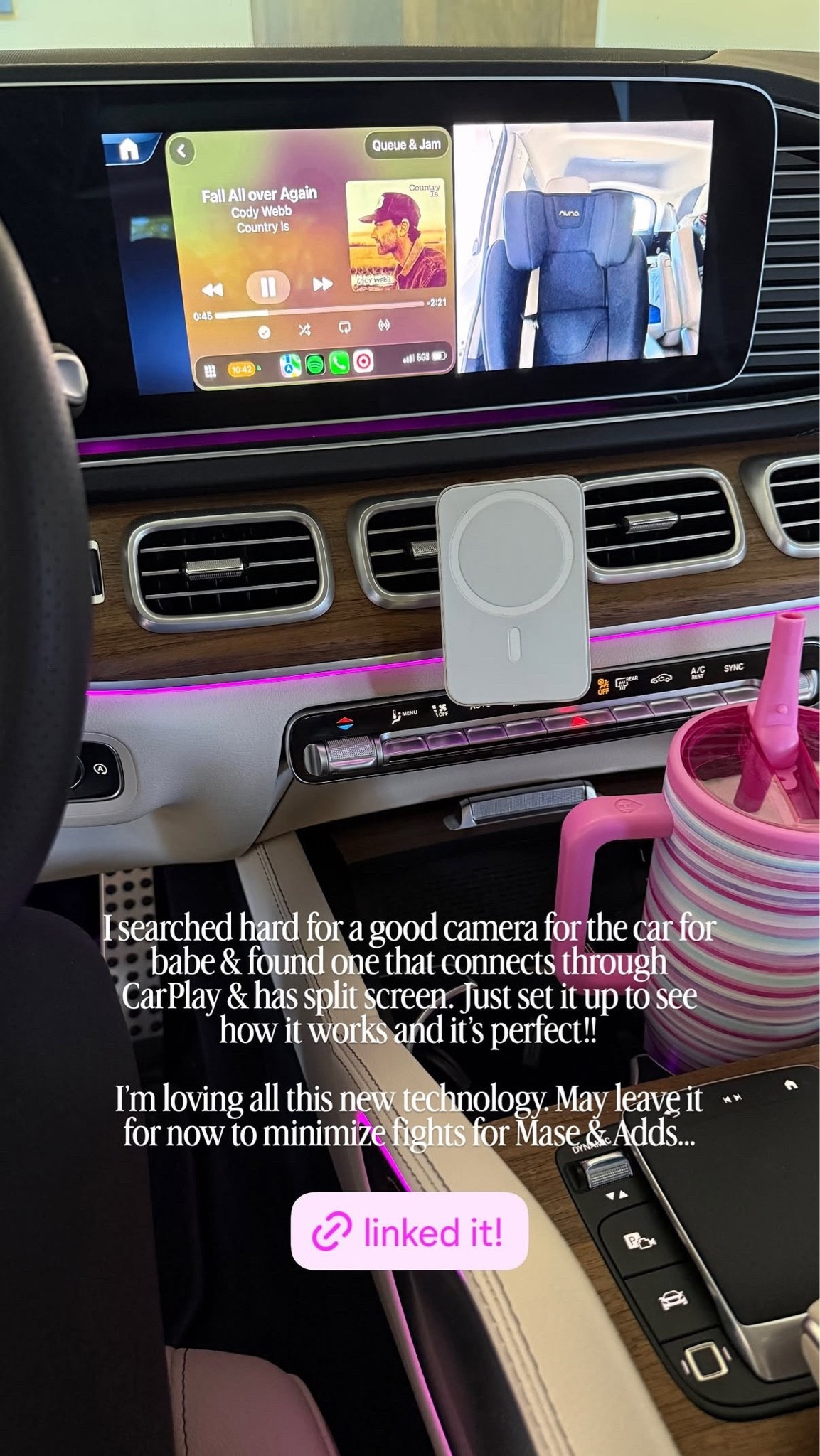 I am so excited about this! I found a car camera that connects to CarPlay and has split screen 🤗 
 
#LTKHome #LTKTravel #LTKBaby

#LTKdayinmylife #LTKmomlife #LTKstorytime