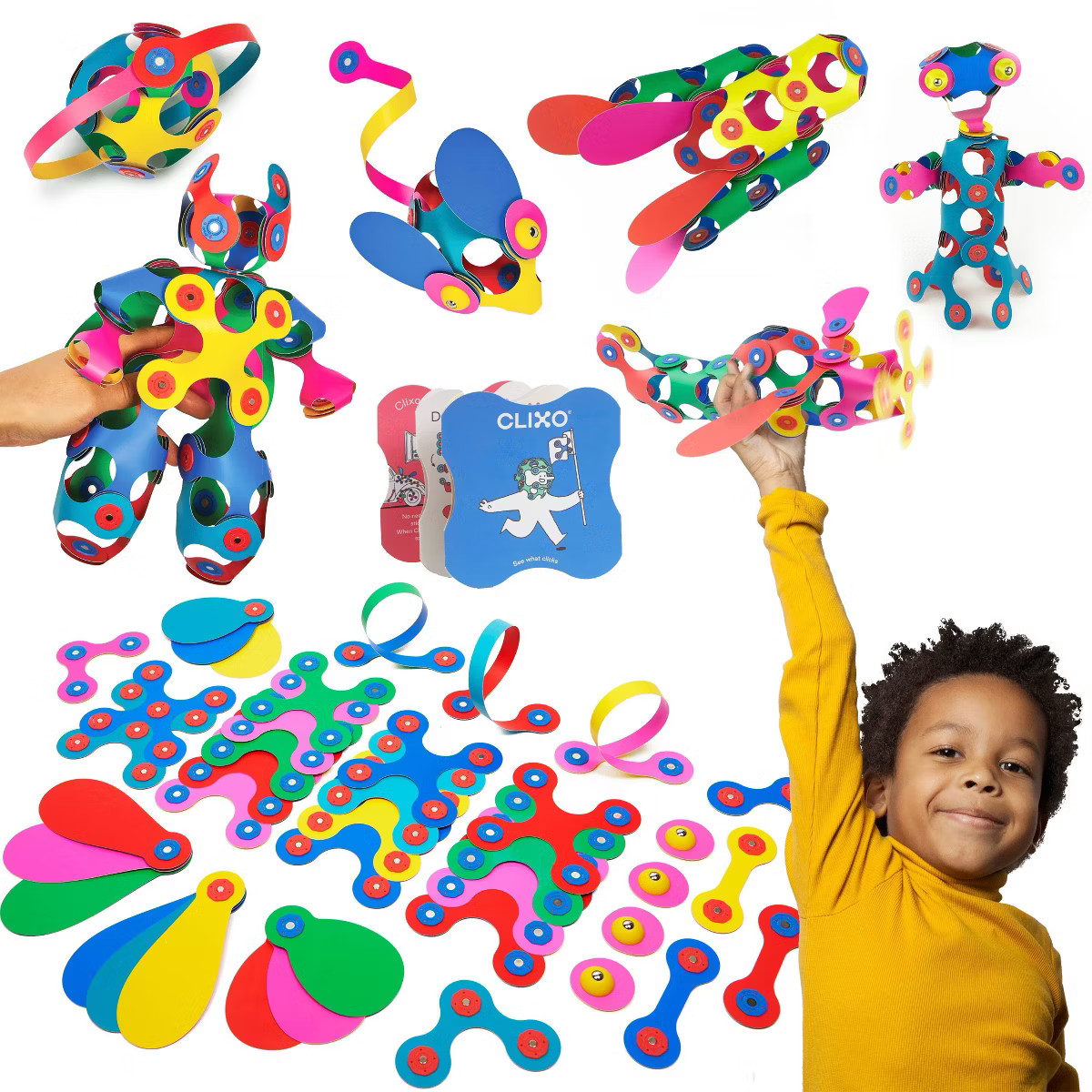 Clixo Creator Pack: Magnetic Building Sets for Creative Thinking & Fine Motor Skills, Includes In... | Target