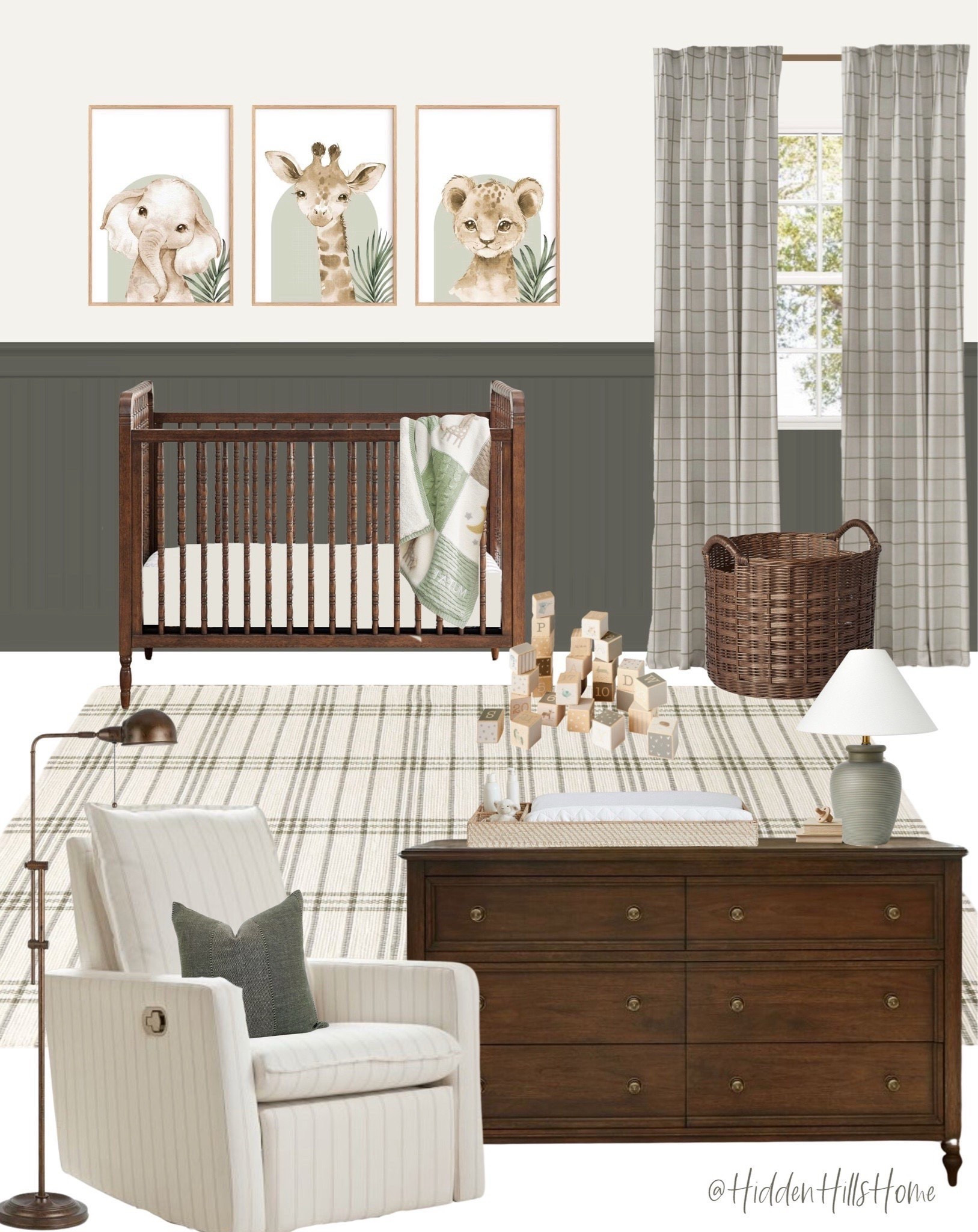 Nursery Decor, nursery mood board, baby boys room, cute ideas for baby’s nursery, nursery design inspiration
Wall color is Heron Plume and Cast Iron by SW 
#nursery


#LTKHome #LTKSaleAlert #LTKBaby