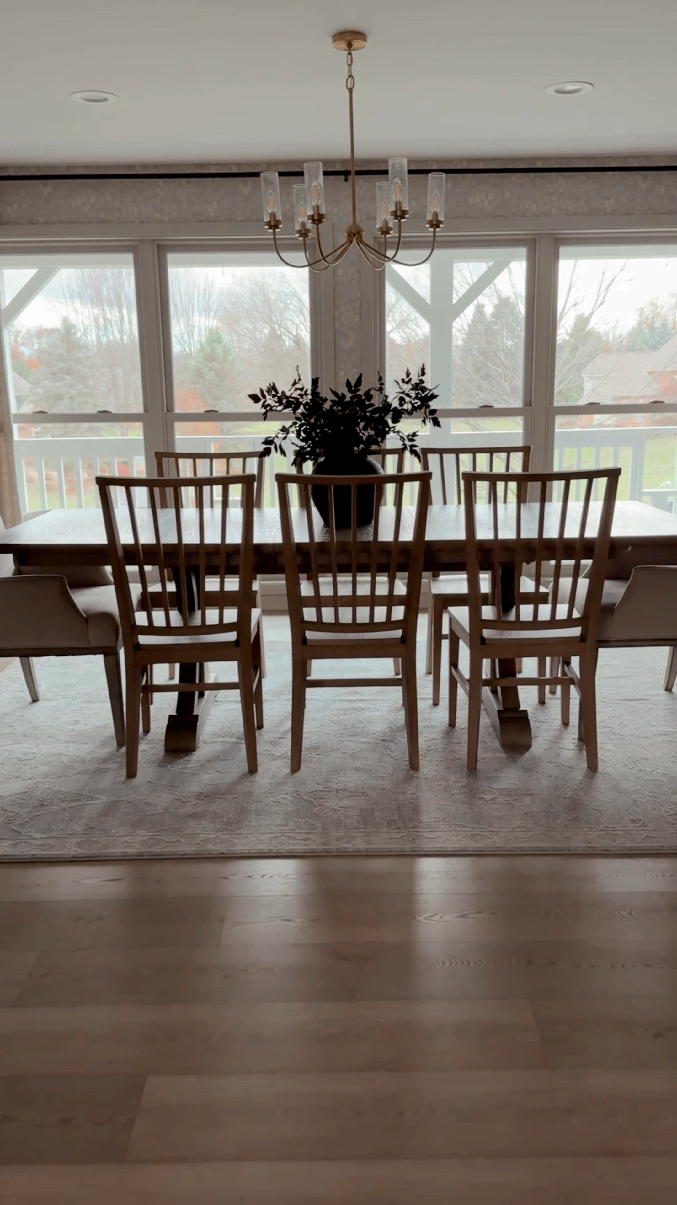 Neutral dining room inspiration! Floral wallpaper paired with bright and airy furniture from pottery barn and wayfair! 

#LTKHome