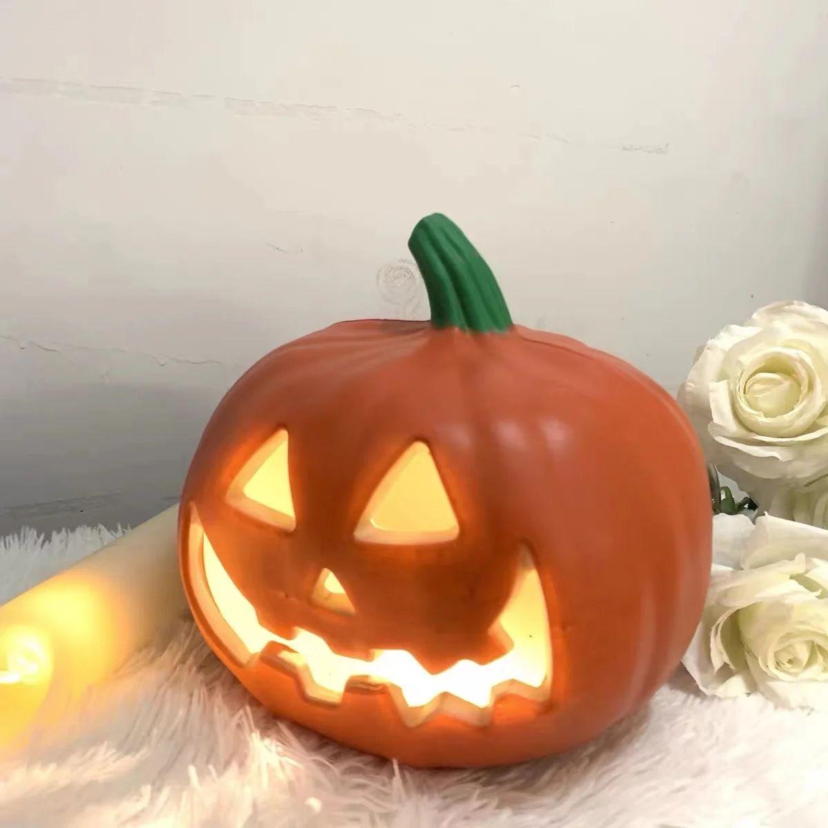 Holiday Savings 2022! Feltree Halloween Fall Decoration Clearance Pumpkin Light-Up Lantern 9.05x8... | Walmart (US)
