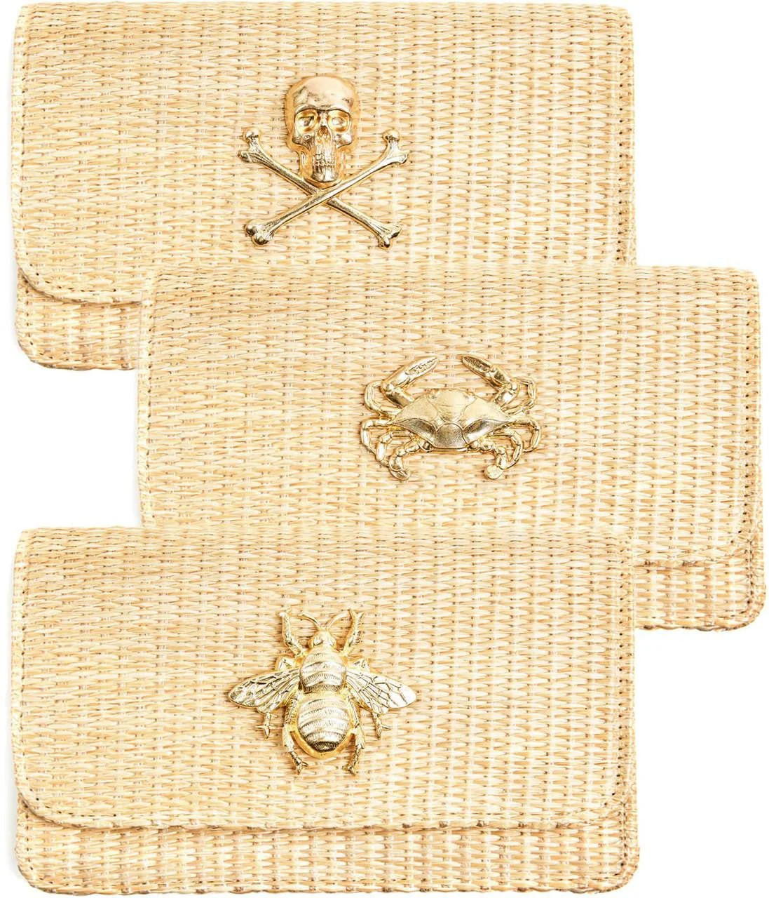 Ruby Straw Clutch Handbag - Custom Adornment | Lisi Lerch | Lisi Lerch Inc