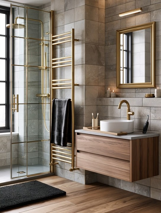 Statement pieces belong in the bathroom too.

When people think of statement décor, they often think of sofas, dining tables, or lighting. But one of our favorite upgrades is much simpler.

An extra-long gold towel rack.

It transforms a functional necessity into a beautiful architectural feature. The vertical lines add height, the brushed gold finish introduces warmth and timeless elegance, and suddenly the bathroom feels thoughtfully designed instead of simply functional.

The best part? You don't need a large bathroom. All you need is one narrow wall.

If you have room, choose an extra-long towel rack to create a dramatic focal point. If your space is smaller, choose a shorter version with the same elegant finish. The goal isn't size. It's choosing pieces that make an impact.

Pair it with a brushed gold faucet, a simple wood vanity, and soft neutral towels for a bathroom that feels calm, luxurious, and beautifully balanced.

We've curated multiple gold towel racks in different sizes so you can create this timeless designer look in bathrooms of every size.

Because the smallest rooms deserve beautiful design too.

#BathroomDecor #GoldBathroom #TowelRack #HomeDecor 

 #LTKHome