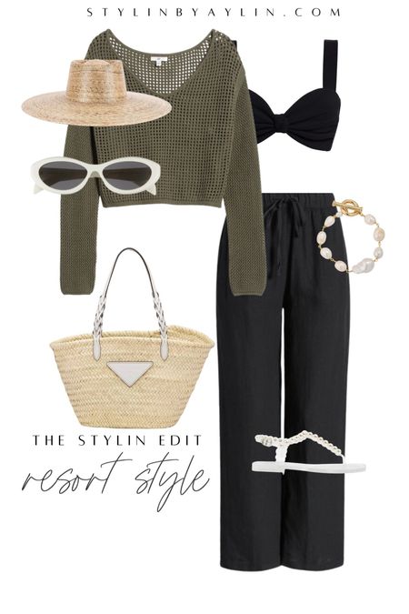 OOTW- resort edition, casual style, mesh top, summer style #StylinbyAylin #Aylin 

#LTKSwim #LTKStyleTip