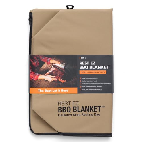 Rest EZ BBQ Blanket® - Insulated Meat Resting Bag for Moisture Retention and Tender BBQ - Heavy-Duty with Wide Mouth Design for Briskets, Pork Shoulders, Steaks - Khaki | Amazon (US)