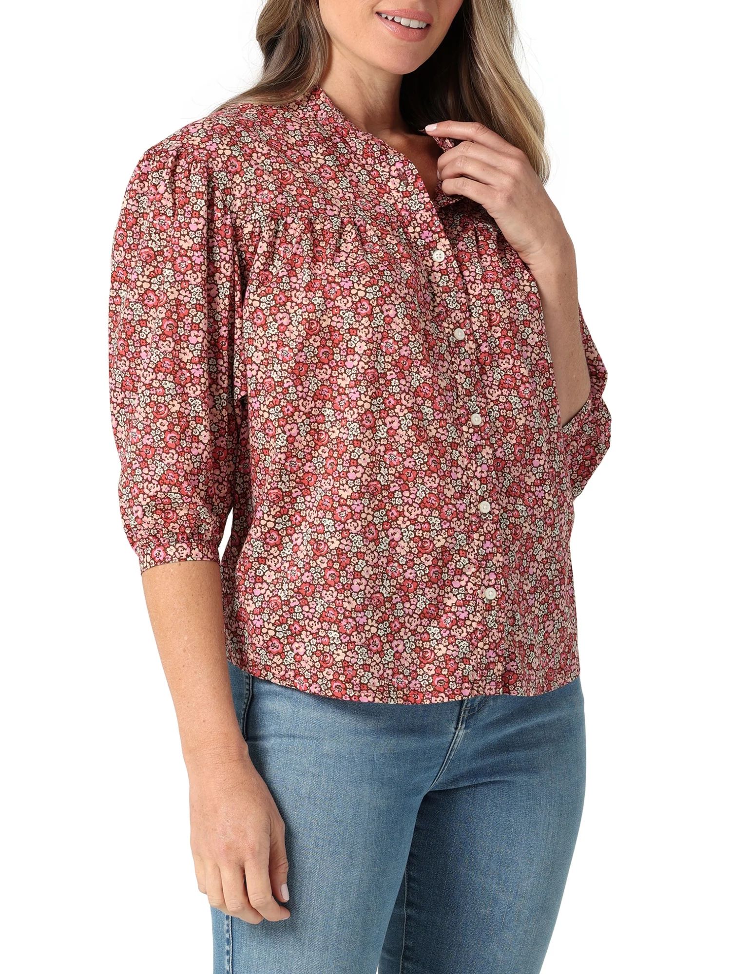 Lady Lee® Soft Volume Braclet Sleeve Shirt | Walmart (US)