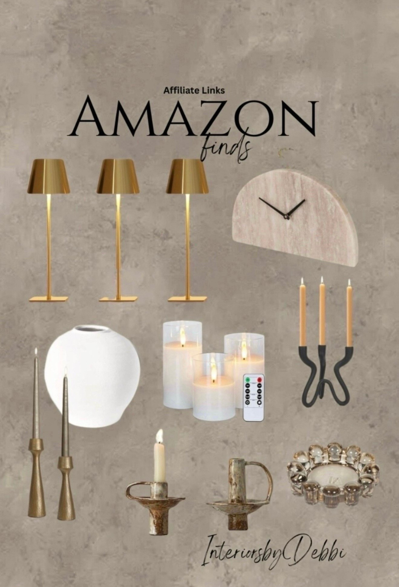 Amazon Finds
Candles, marble lamp, candle holders, glass tray, transitional home, modern decor, amazon find, amazon home, target home decor, mcgee and co, studio mcgee, amazon must have, pottery barn, Walmart finds, affordable decor, home styling, budget friendly, accessories, neutral decor, home finds, new arrival, coming soon, sale alert, high end look for less, Amazon favorites, Target finds, cozy, modern, earthy, transitional, luxe, romantic, home decor, budget friendly decor, Amazon decor #amazonhome



#LTKHome #LTKGiftGuide #LTKHoliday