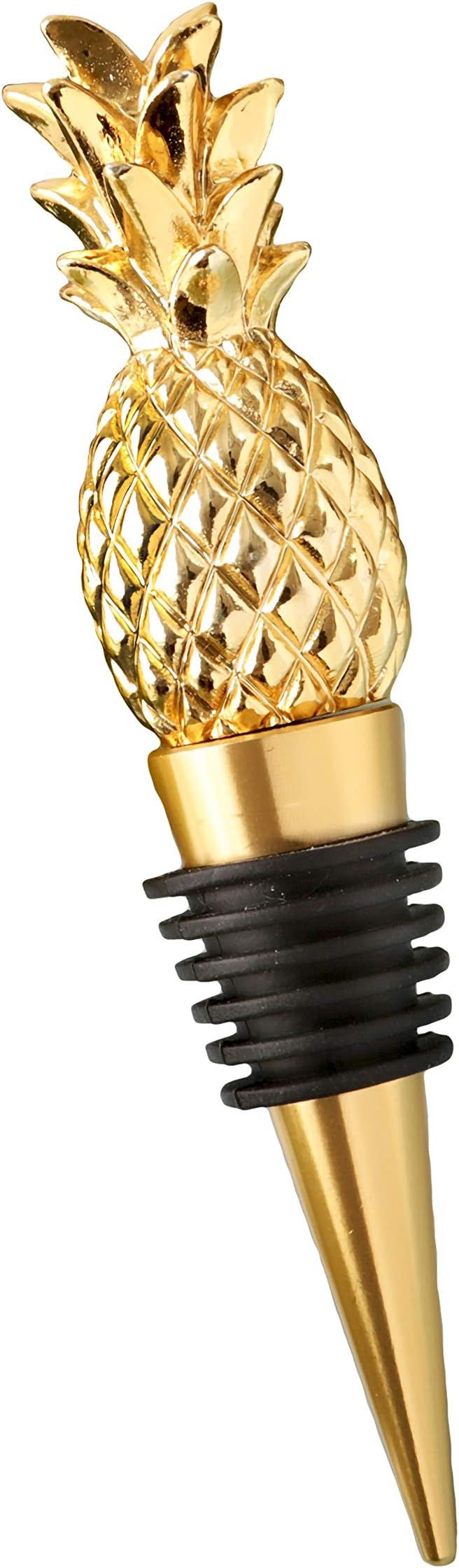 FASHIONCRAFT 1973 Pineapple Themed Gold Wine Bottle Stopper, Wine Themed Favors, Beach Themed Eve... | Amazon (US)