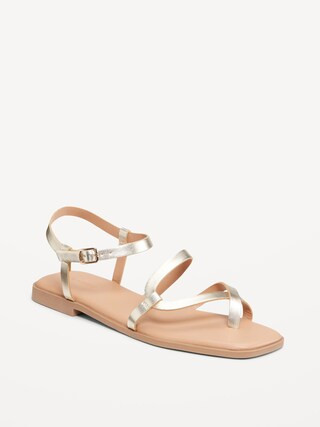 Strappy Toe-Cross Sandal | Old Navy (US)