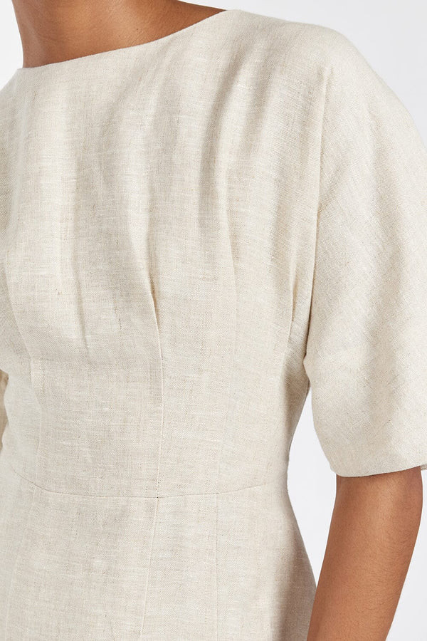 RAF NATURAL BOATNECK MIDI DRESS | DISSH