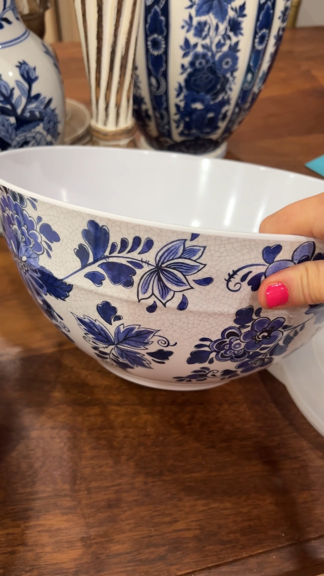 Blue and white stacking bowl set with lids

#LTKFindsUnder50 #LTKHome #LTKParties