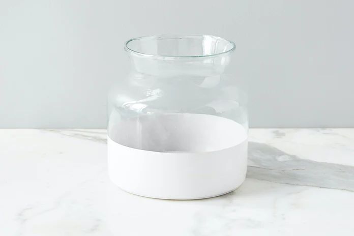 White Colorblock Flower Vase | etúHOME