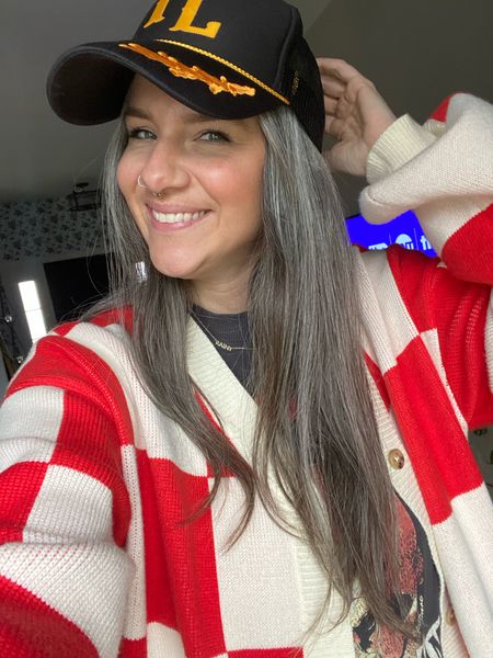 Sweater is the emy ave use code AshleyLovelace10 
Ascot and hart trucker hat. State trucker hat 

#LTKxTarget #LTKfindsunder100 #LTKfindsunder50