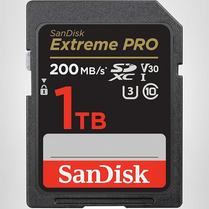 SanDisk 1TB Extreme PRO SDXC UHS-I Memory Card - C10, U3, V30, 4K UHD, SD Card - SDSDXXD-1T00-GN4... | Amazon (US)