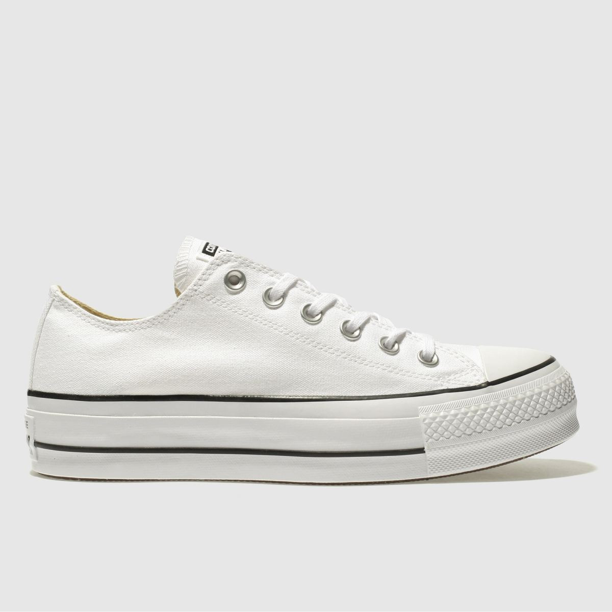 Converse white ox lift platform trainers | Schuh