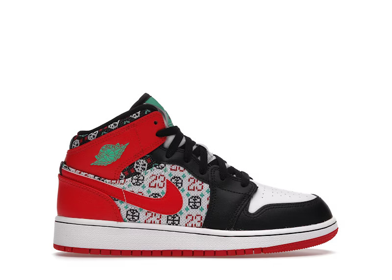 Jordan 1 Mid SE Ugly Christmas Sweater (GS) | StockX