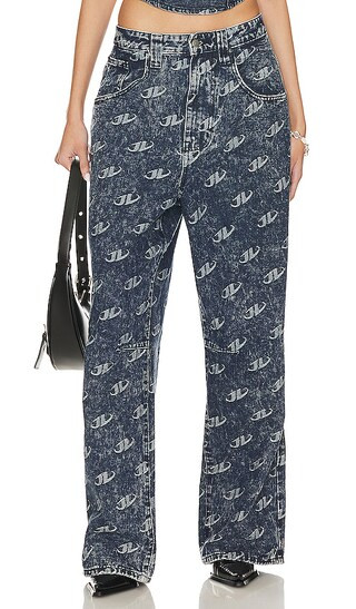 Monogram Baggy Pants in Denim Blue | Revolve Clothing (Global)
