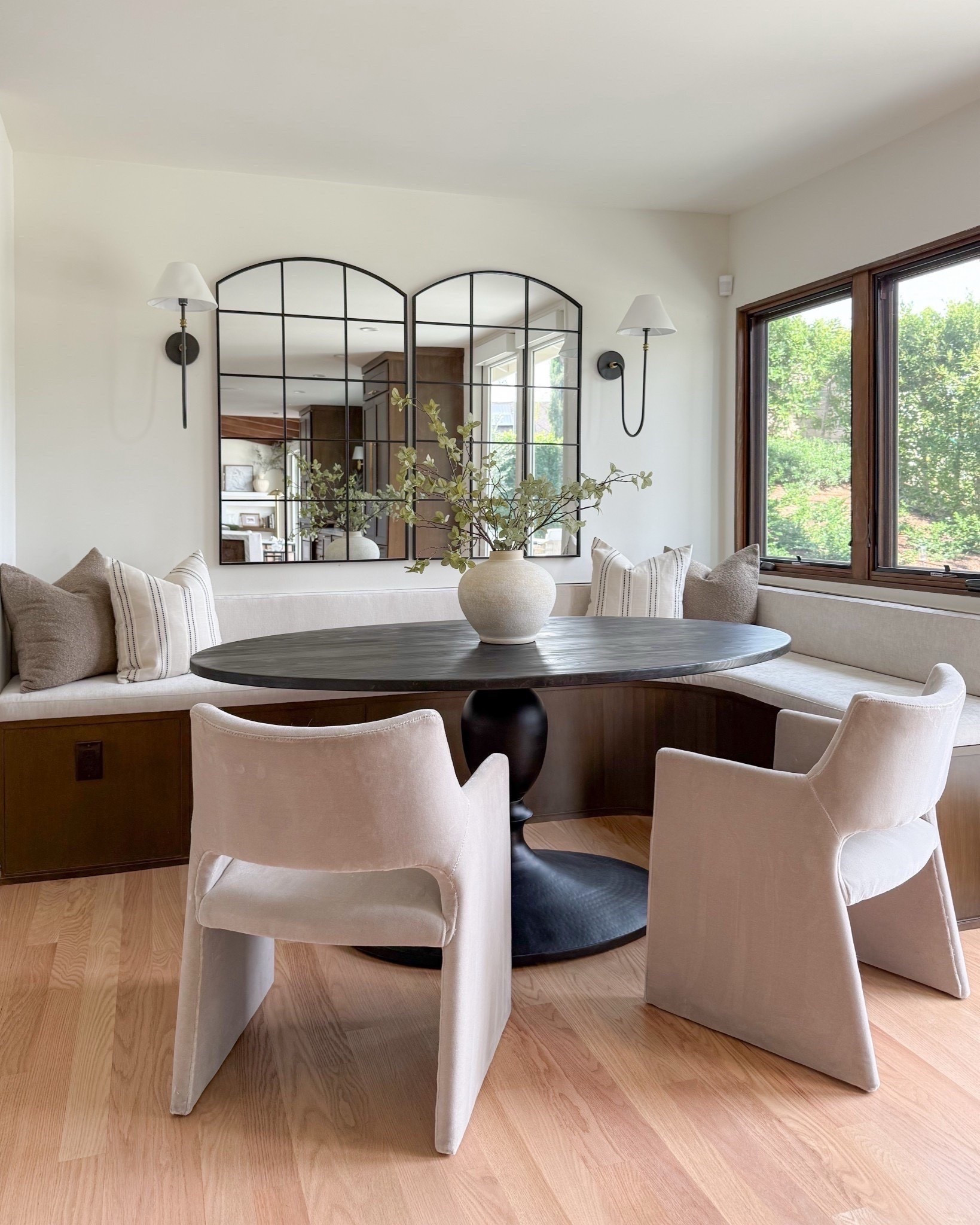 Breakfast nook! Went for a modern neutral classic vibe and I love how this space feels! 


#LTKFindsUnder100 #LTKHome #LTKFindsUnder50