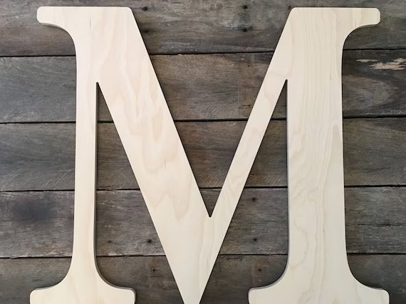 20 Inch Large Wooden Letter for Indoor Use Wedding Guest Book | Etsy | Etsy (US)